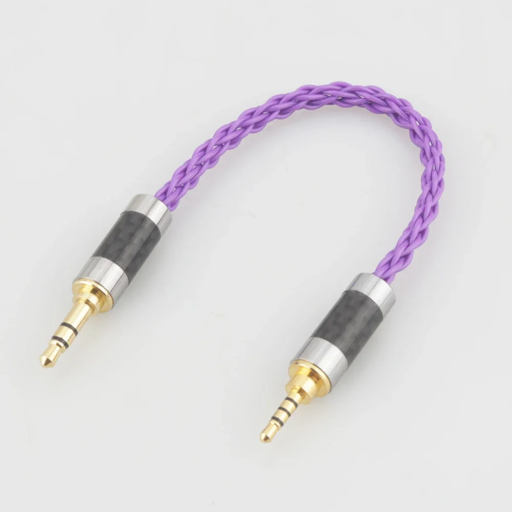 HIFI Carbon Fiber 2.5mm TRRS Balanced Male to 3.5mm Stereo Male Audio Adapter Cable 3.5mm to 2.5mm TRRS Balance Cable image 6