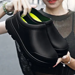 2025 Women Anti Slip Water Shoes Large EVA Chef Nurse Work Shoes Elegant Platform Sandals Garden Beach Waterproof Kitchen Shoes