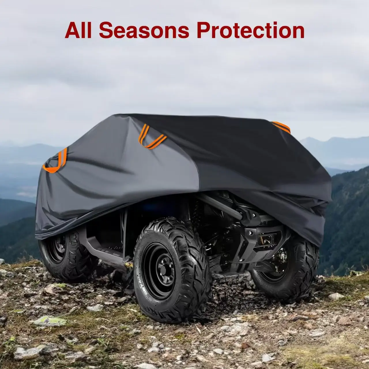 

Beach bike cover ATV universal waterproof motorcycle scooter kart dustproof and UV resistant black