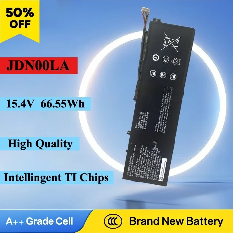 

High Quality New JDN00LA Laptop Battery For JDN00LA JDNOOLA 15.4V 66.55WH Intellingent TI Chips