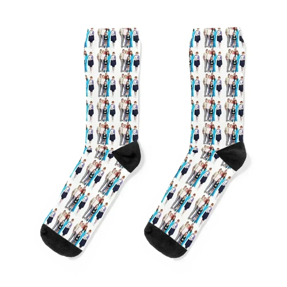 Kath and Kim: Full Family Photo Socks sheer crazy compression Crossfit Socks Female Men's