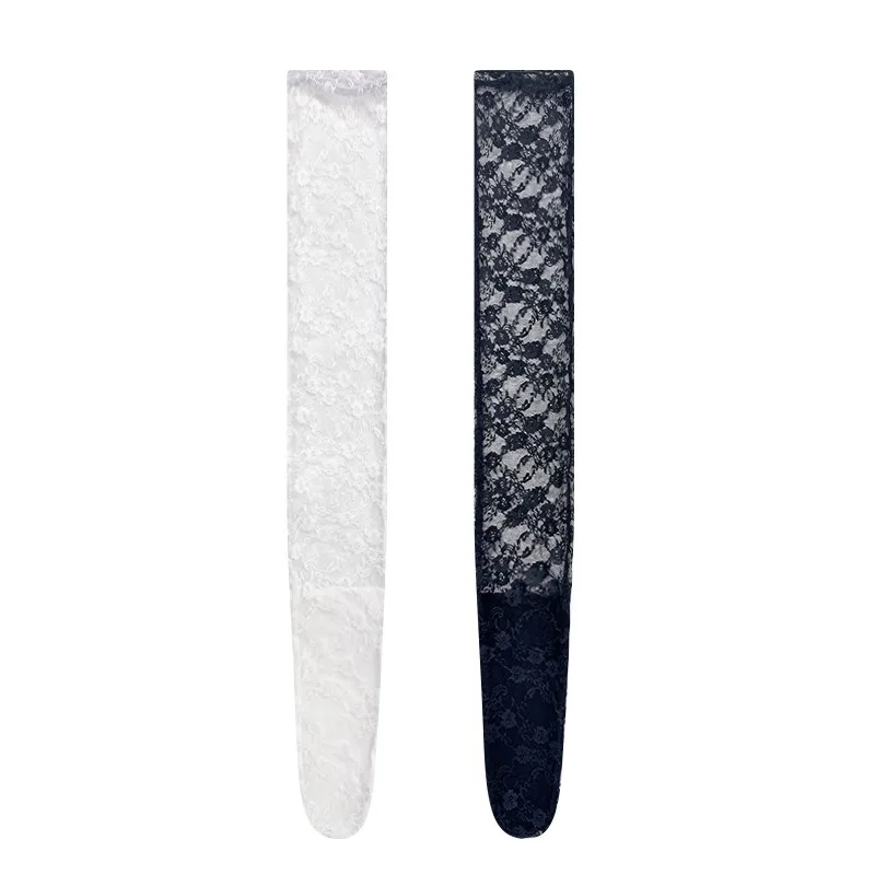Summer Thin Lace Tall Tube White Lori Mesh Socks Children Lolita Girls Hollow Flowers Over Knee Stockings