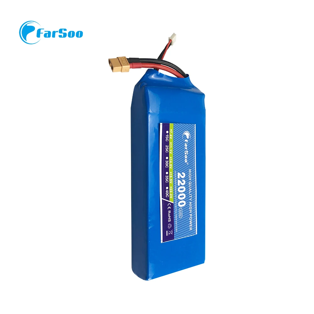 

2S 7.4V RC Lipo battery 22000mah 20C-30C For Plant protection drone Airplane helicopter Batteria