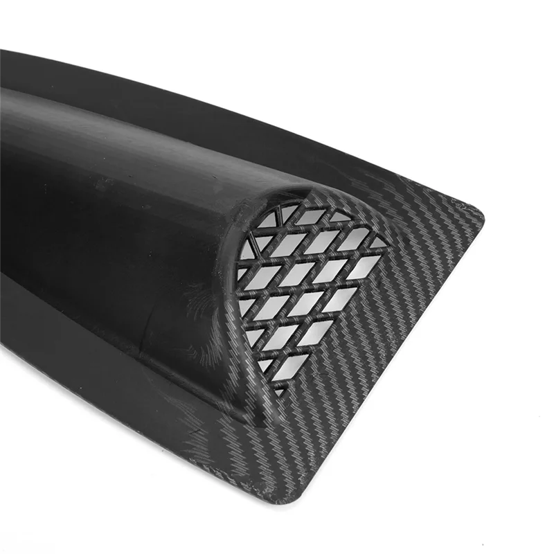 A73X-Universal Engine Hood Vent Louvers Air Scoop Bonnet Vent Air Intake Cover Car Parts Car Front Vent Carbon Look