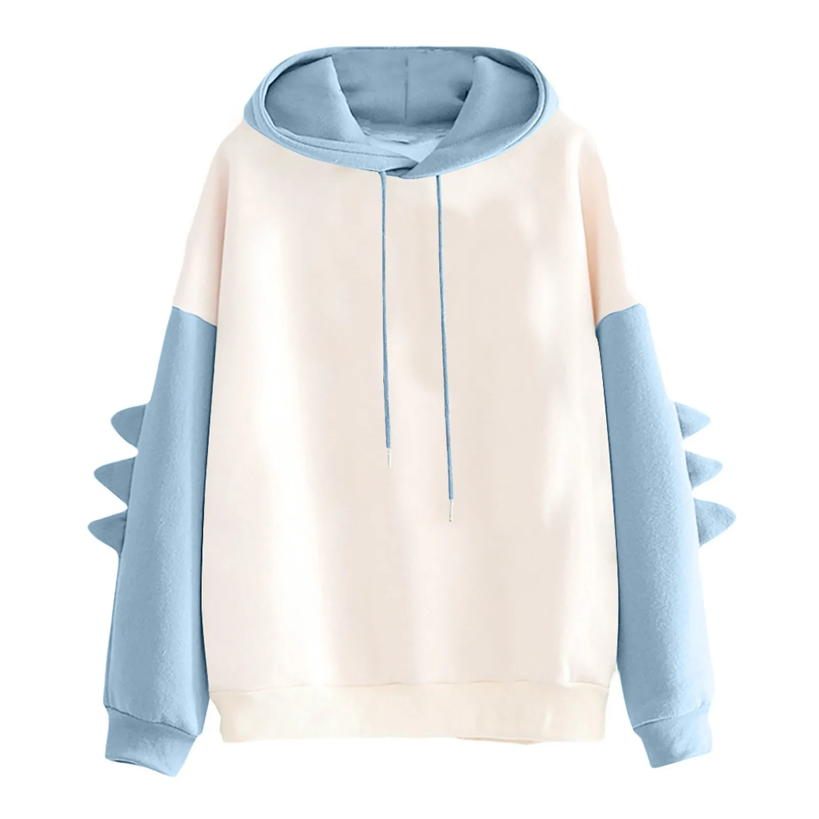 Women'S Printed Long Sleeve Sweatshirt Cute Patchwork Color Block Hoodie Kawaii Clothes Hoodie For Woman Teen Girl Clothes