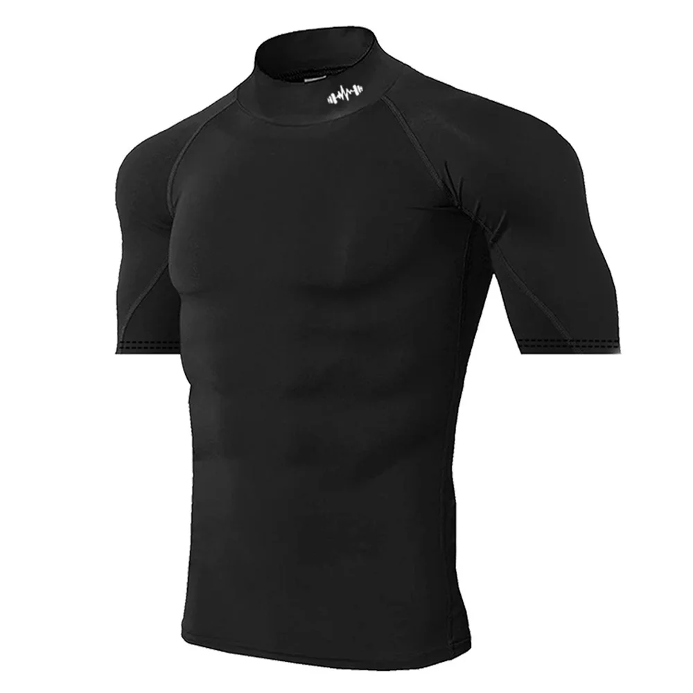 

Summer Men's Compressed Shirt Pattern Printing Gym Sports Fast Dry Fitness T-shirt Fitness Sports Elastic Short-sleeved S-3XL
