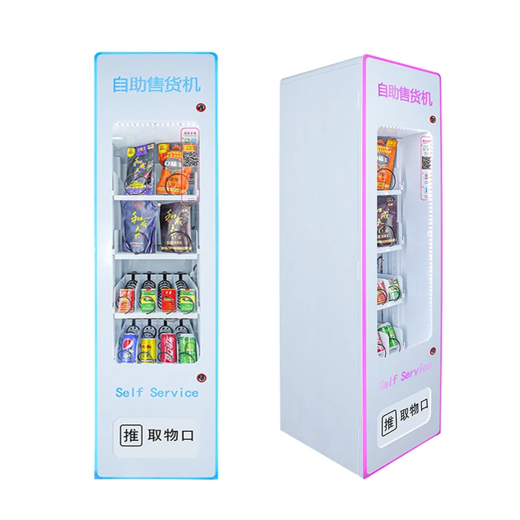 factory custom self services mini french fries vending machine for foods and drinks