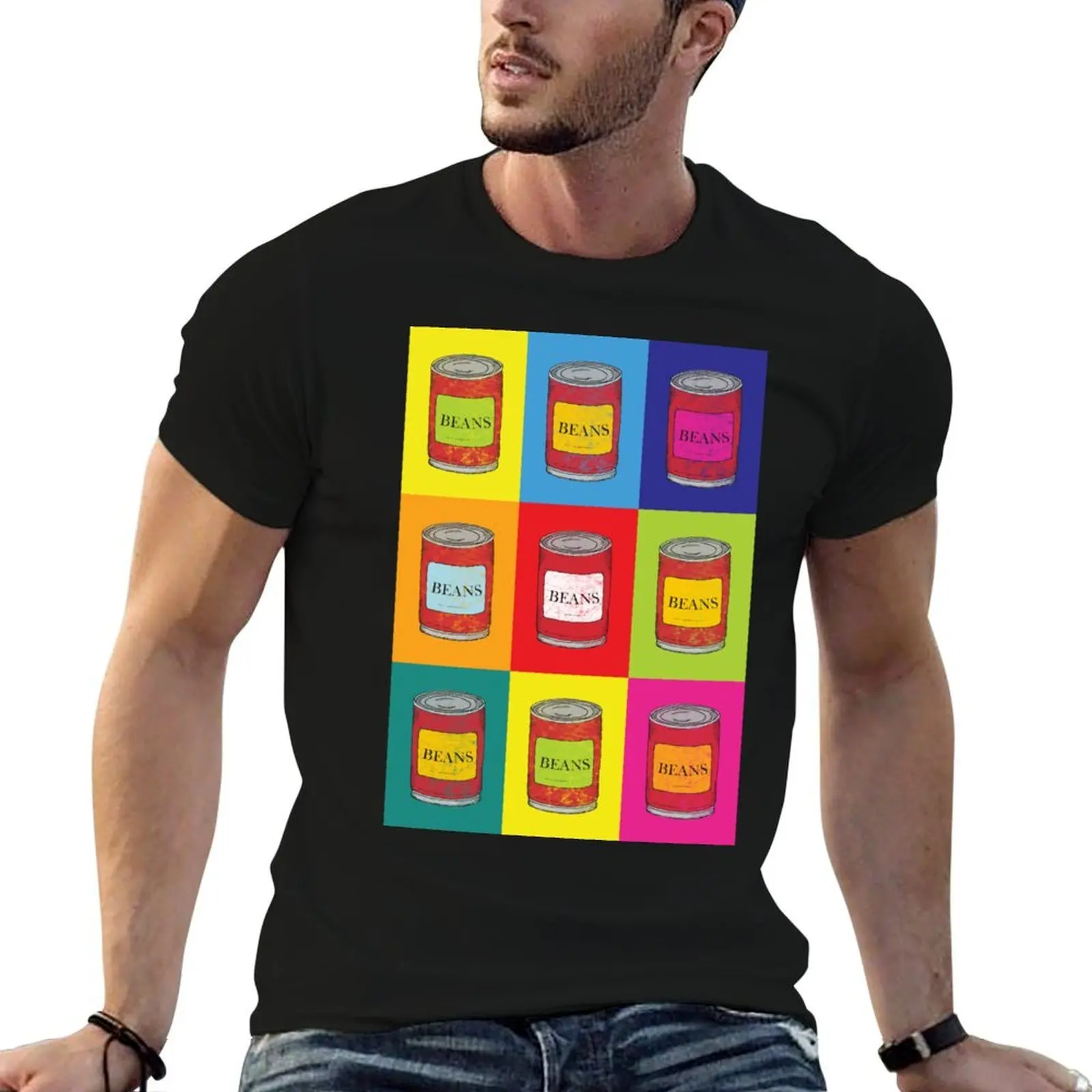 Baked Beans Tin Can Pop Art T-Shirt vintage t shirts fashion shirts tshirts for men