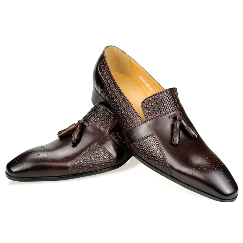 Nuevas de cuero zapatos casuales para hombre, mocasines de un solo paso de verano, vestido de boda de cuero de lujo para novio, boda, zapatos Oxford