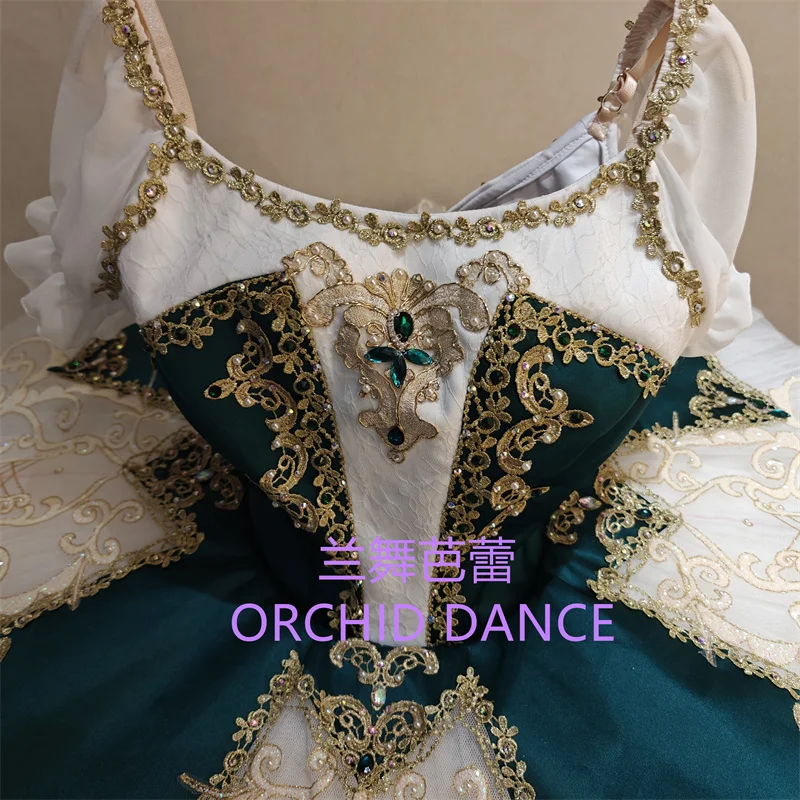 BT01681 Profissional Tamanho Personalizado Cor Personalizada Crianças Meninas Mulheres Adulto Trajes Tutu de Ballet Verde