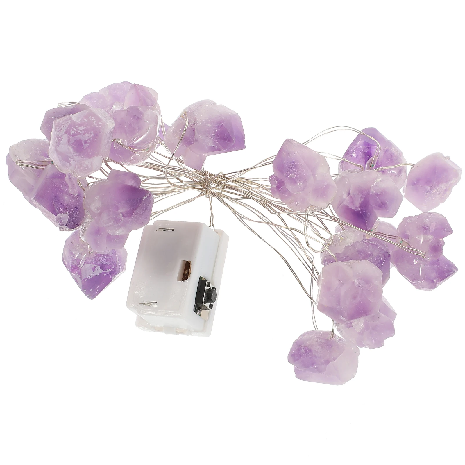 

Crystal Stone String Light Smooth Polished Decorative Hanging String Light for Home Balcony Party Garden Atmosphere
