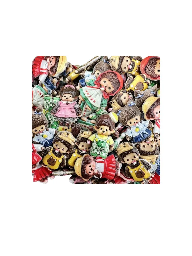 45mm 양면 인쇄된 젖꼭지 모양의 큐큐(Qiqi) 구멍이 있는 비즈 펜 액세서리, 휴대폰 체인, 가방 장식, 목걸이 펜던트 D