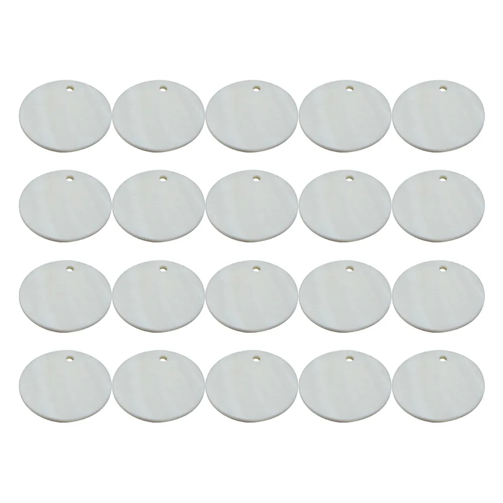 20Pcs Natural Fresh Pieces DIY Earring Accessories Simple But Stylish for Cosplay Style Costume Size 4 White