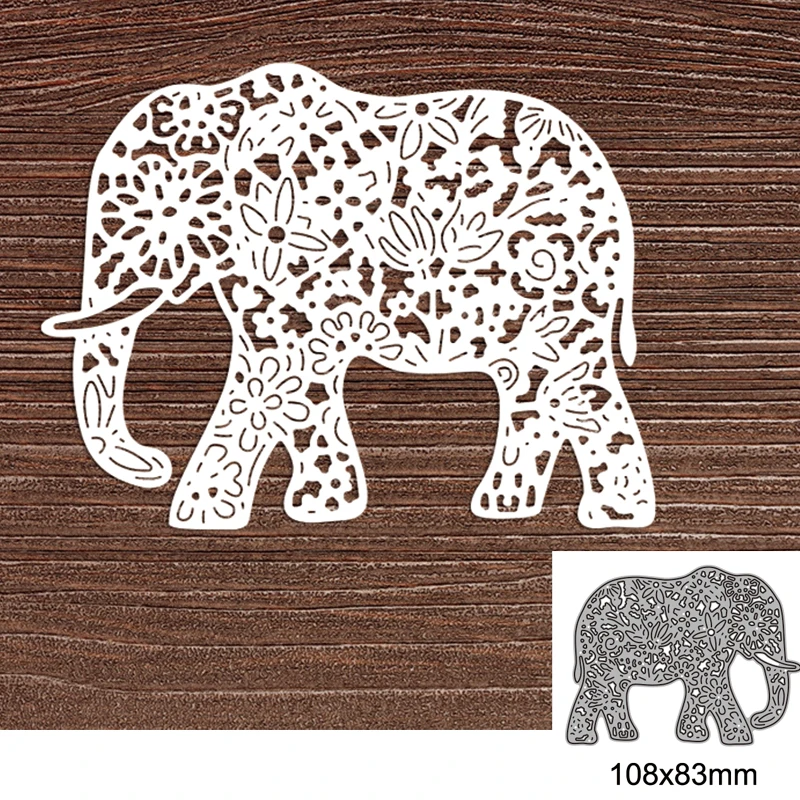

Elephant Metal Cutting Dies For DIY Scrapbook Cutting Die Paper Cards Embossed Decorative Craft Die Cut New