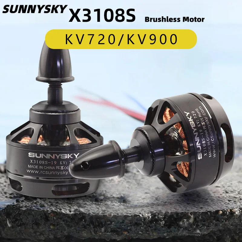 Motor sin Escobillas Tipo Disco Sunnysky X3108S 720KV 900KV 3-4S LiPo 30A ESC para Dron Aéreo Multirrotor RC F450 F550 Tarot 650