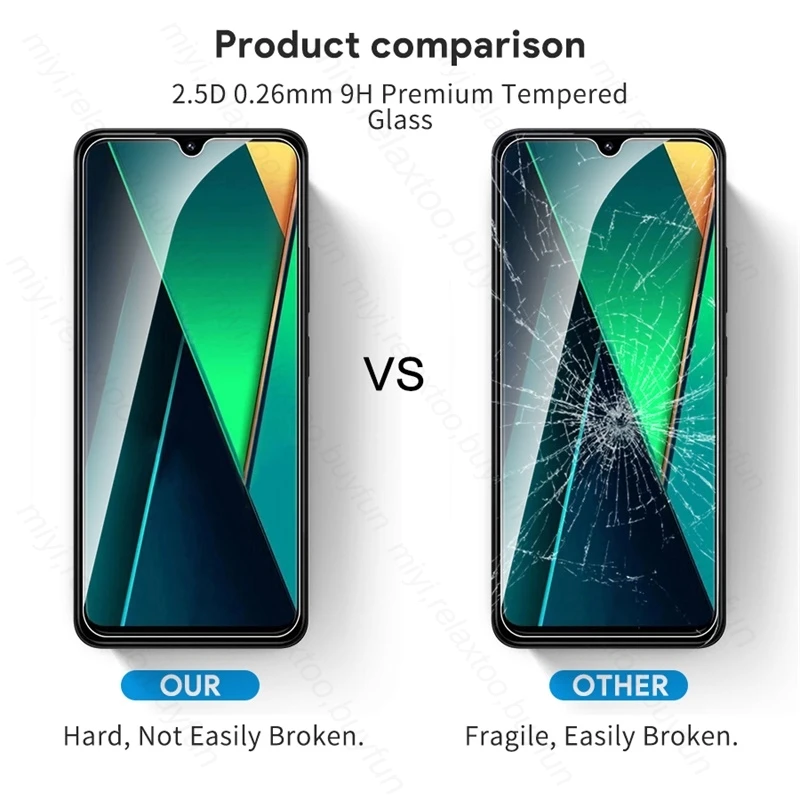 4-1Pcs For Xiaomi Poco C75 4G Glass 9H Tempered Glass on PocoC65 Poko Poxo Little C75 C 75 75C 2024 Full Screen Protector Films