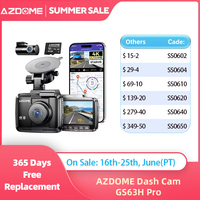 AZDOME 4K ADAS Dash Cam GS63H Pro Car DVR Built-in GPS WiFi Video Recorder Car Camera WDR Night Vision 24H Parking Monitor 1080P