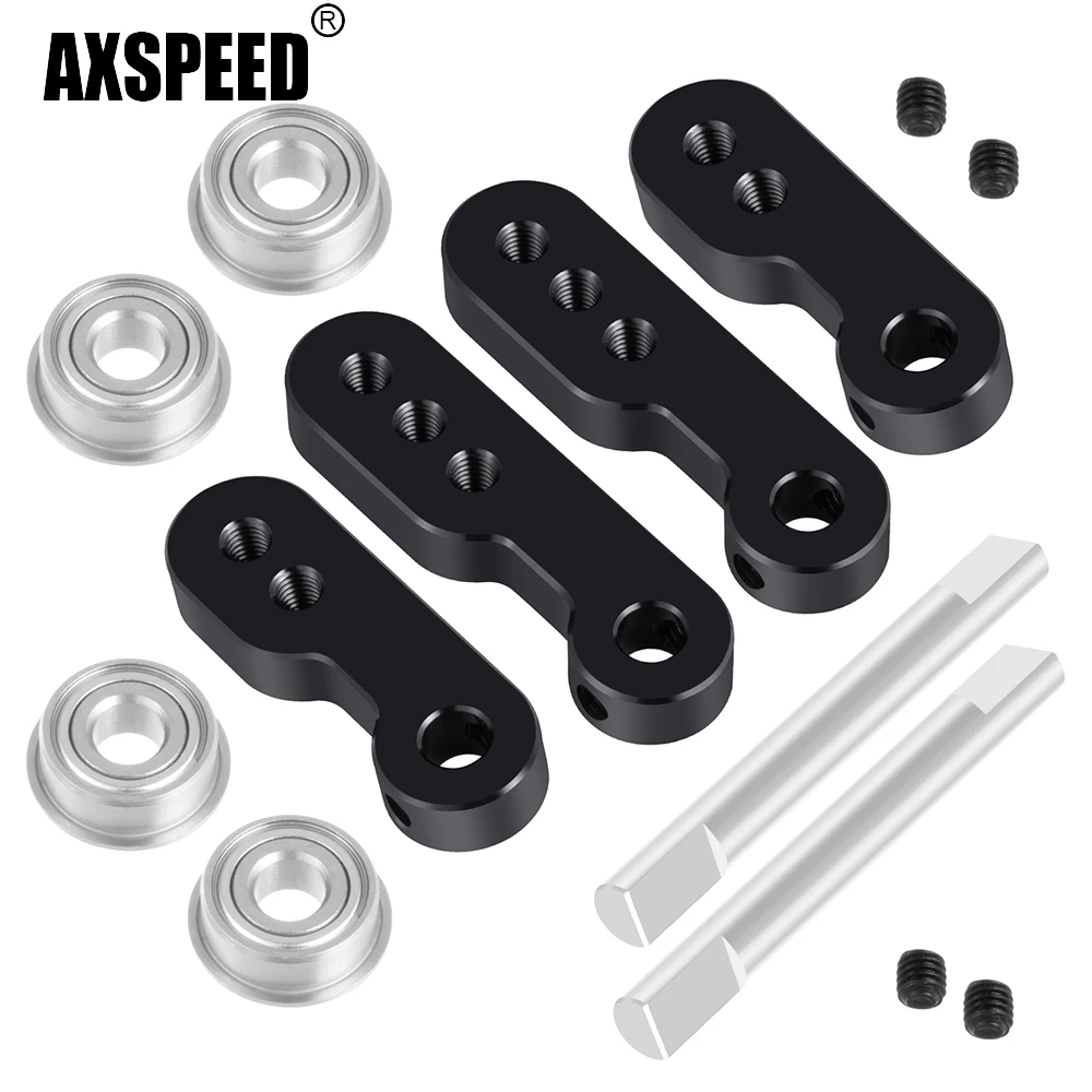 AXSPEED Aluminum Alloy Servo Steering Fixed Mount for Tamiya 1/10 Clod buster 4x4x4 Monster Truck Model Upgrade Parts