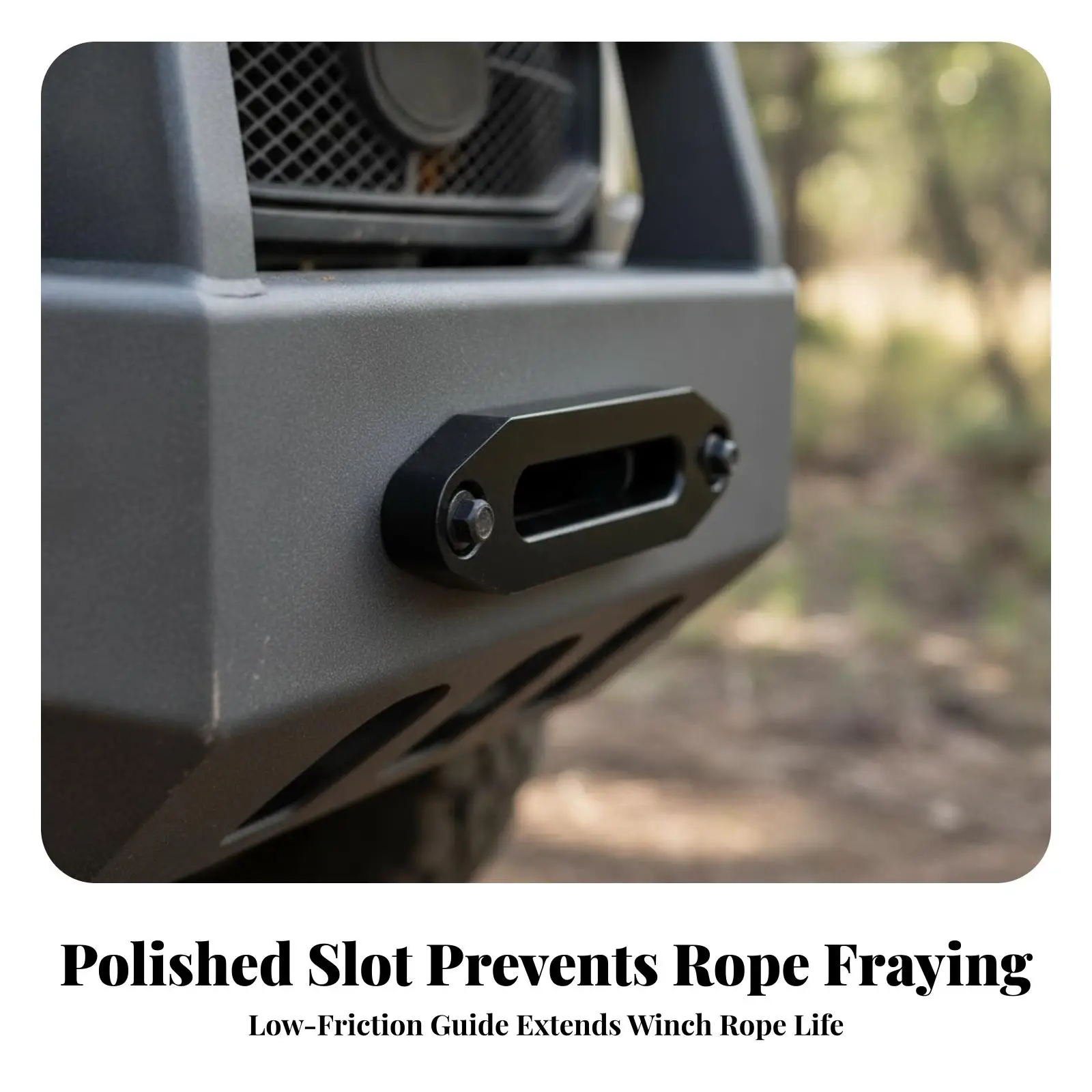 Winch Rope Guide Aluminum Fairlead for Jeep Gladiator Offroad Synthetic Winch Line
