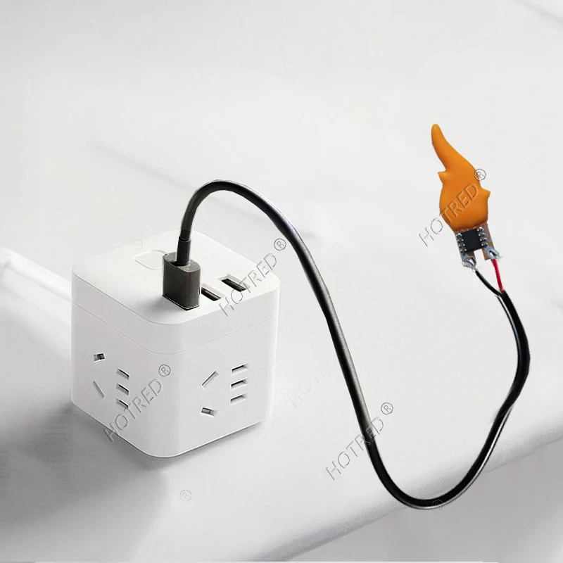 LED فلاش ضوء شمعة مع واجهة USB تيار مستمر 5 فولت 2200 كيلو اديسون لهب خيوط حفلة عيد ميلاد ديكور ضوء لمبة الملحقات DIY بها بنفسك