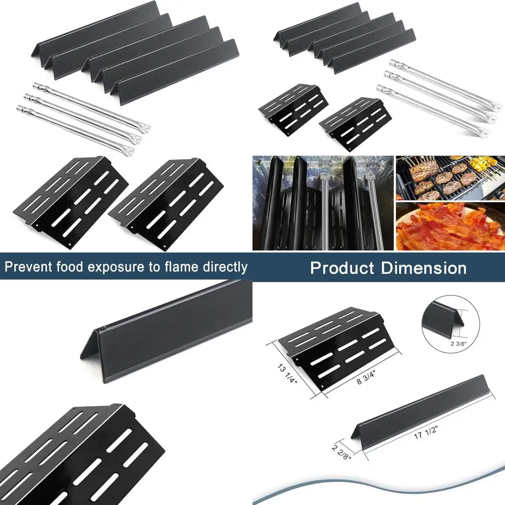 

Weber Genesis 300 Series Front Control Knob Grills - Flavorizer Bars, Heat Deflectors, and Burners (S310, S320, S330, E310, E320