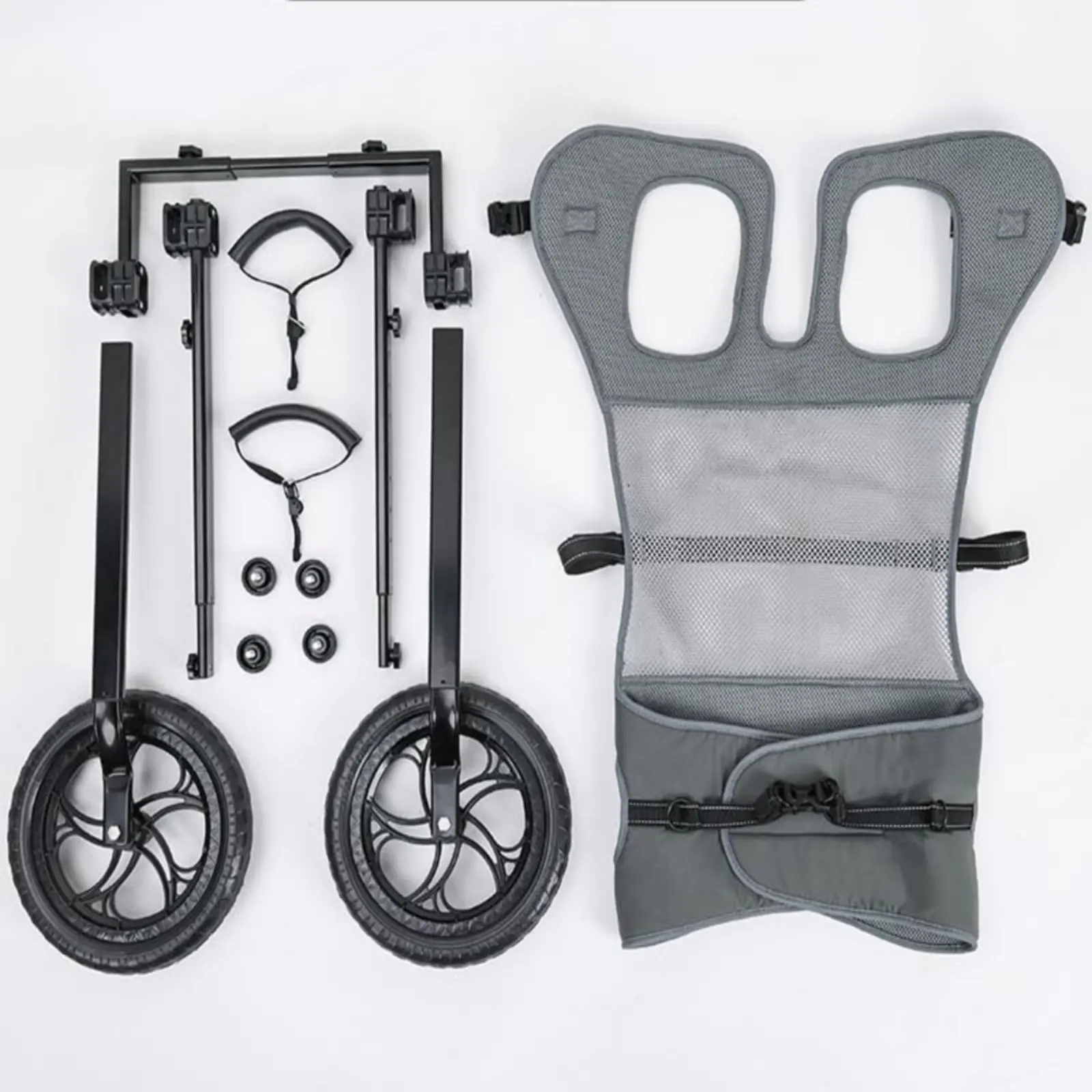 

Disabled Pet Wheelchair Lightweight Rear Leg Dog Wheelchair Recovery Dog Chair Stable Support Aluminum Alloy Frame