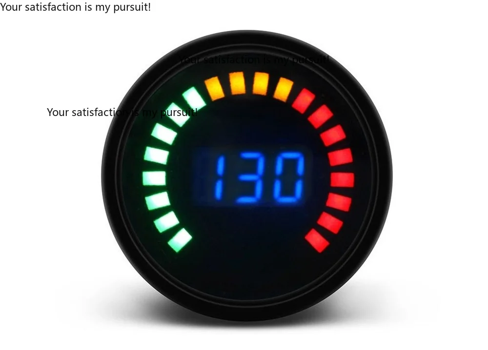 Suitable for car modification exhaust meter LED scale + digital display two-in-one racing special instrument