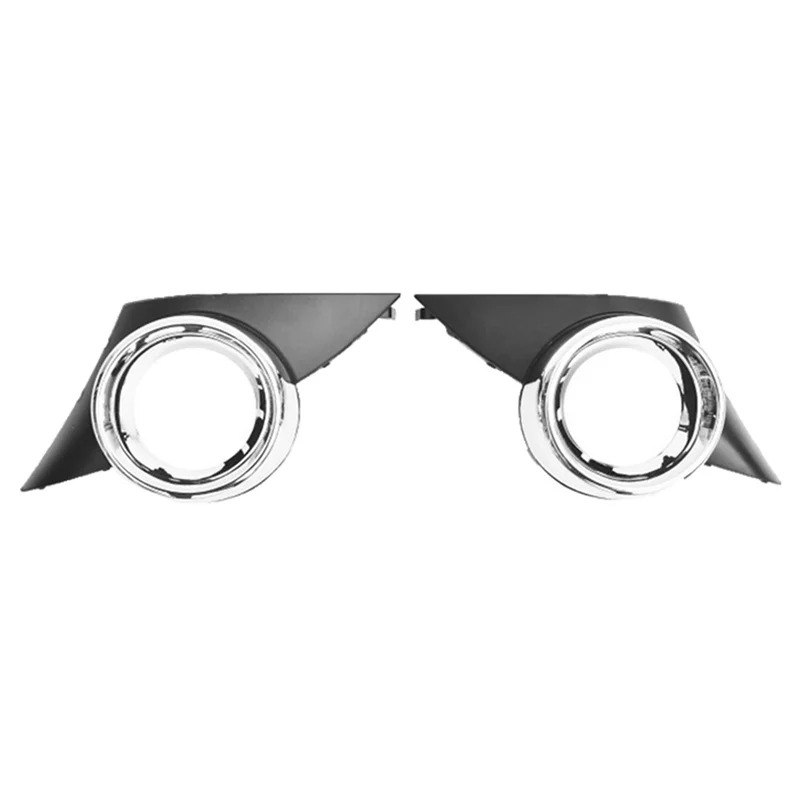 

Car Front Fog Lights Cover Fit For 207 Sport 2006 2007 2008 2009 Hood Frame Folights Lamp Covers