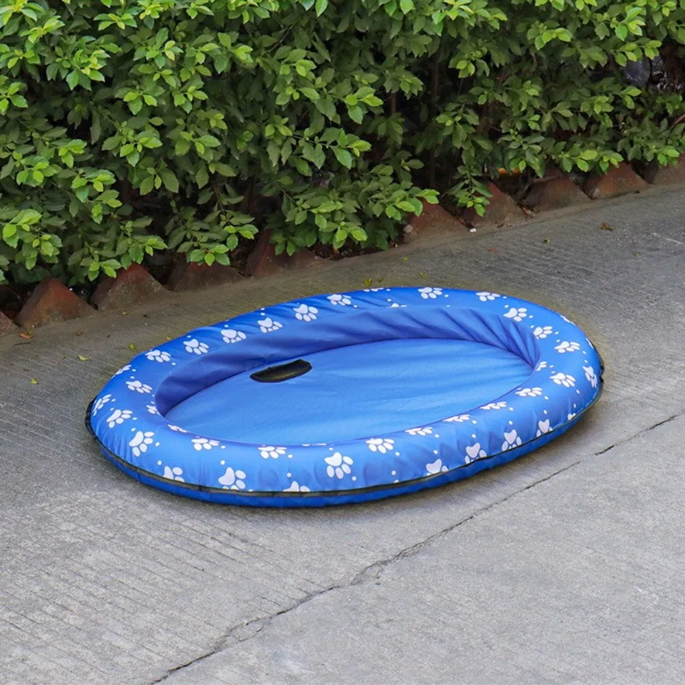 المحمولة طوي الكلب السباحة تعويم PVC لينة كلب تعويم التبريد الحيوانات الأليفة العائمة طوف الصيف الطرف