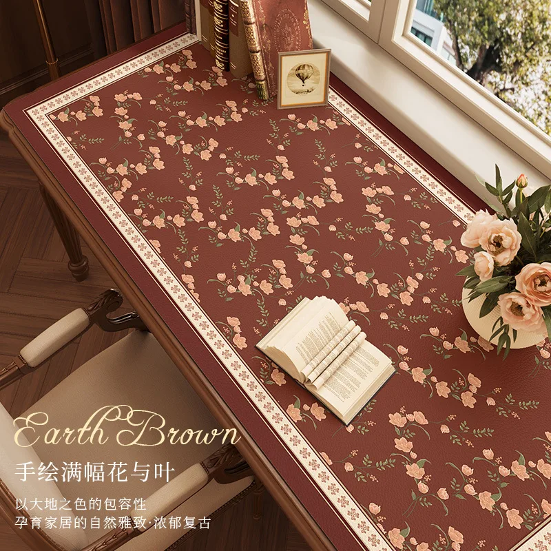 

American book desk mat writing desk mat can be cut freely computer office tablecloth waterproof leather mat advanced sense