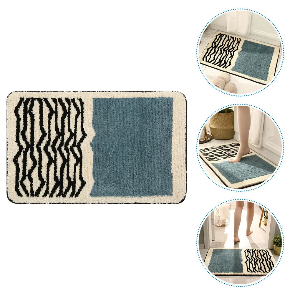 

Bathroom Rug Absorbent Bath Mat Simple Style Non-Slip Water-Absorption Pad Home Supplies Decorative Carpets Rugs for Bedroom