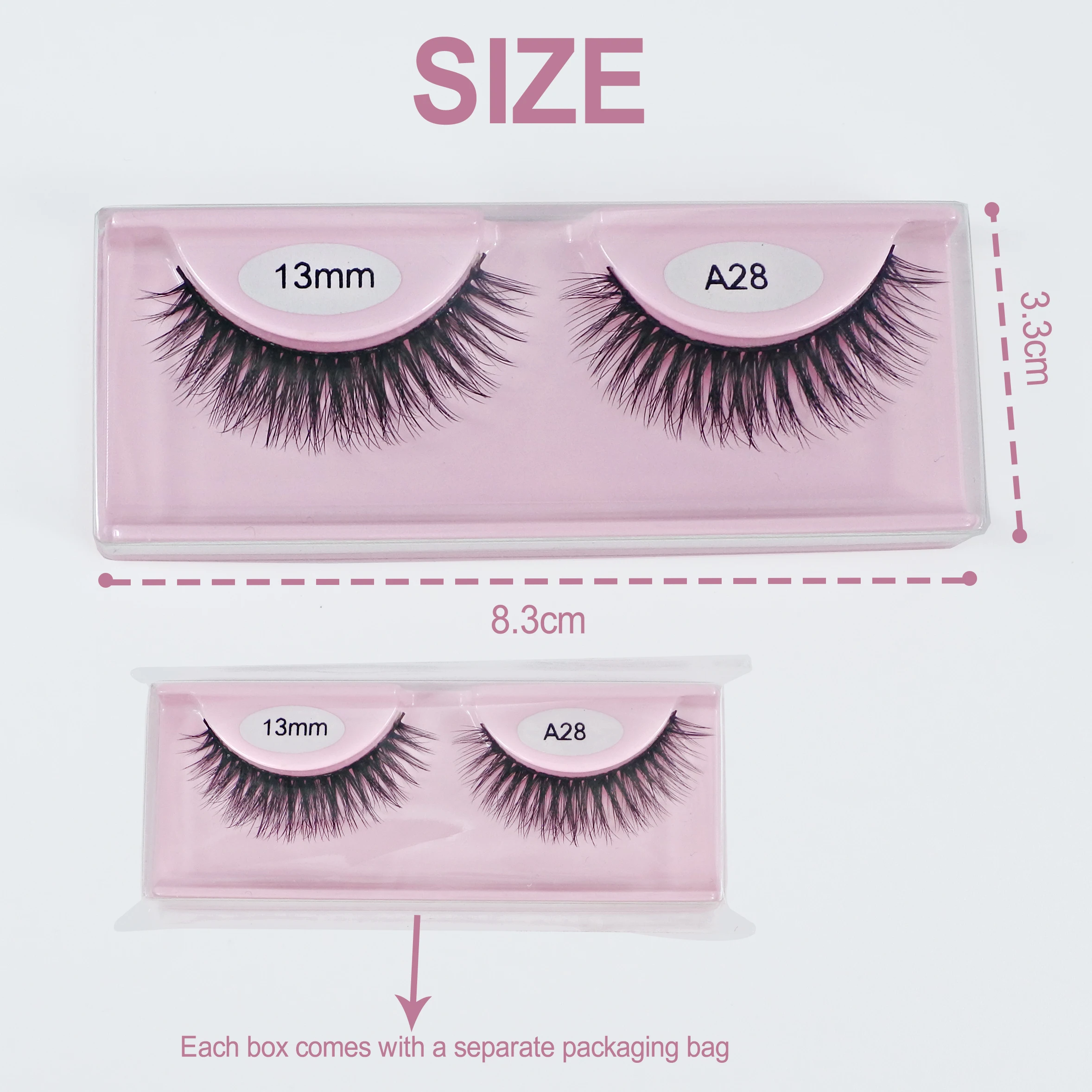 10/30/50/100 paires en gros Faux cils aspect naturel Faux cils de vison moelleux vaporeux faux cils fournisseurs