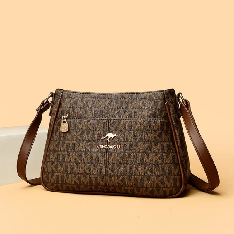 

Популярная классическая высококачественная кожаная женская сумка на плечо, роскошная брендовая элегантная модная дизайнерская винтажная повседневная сумка ​