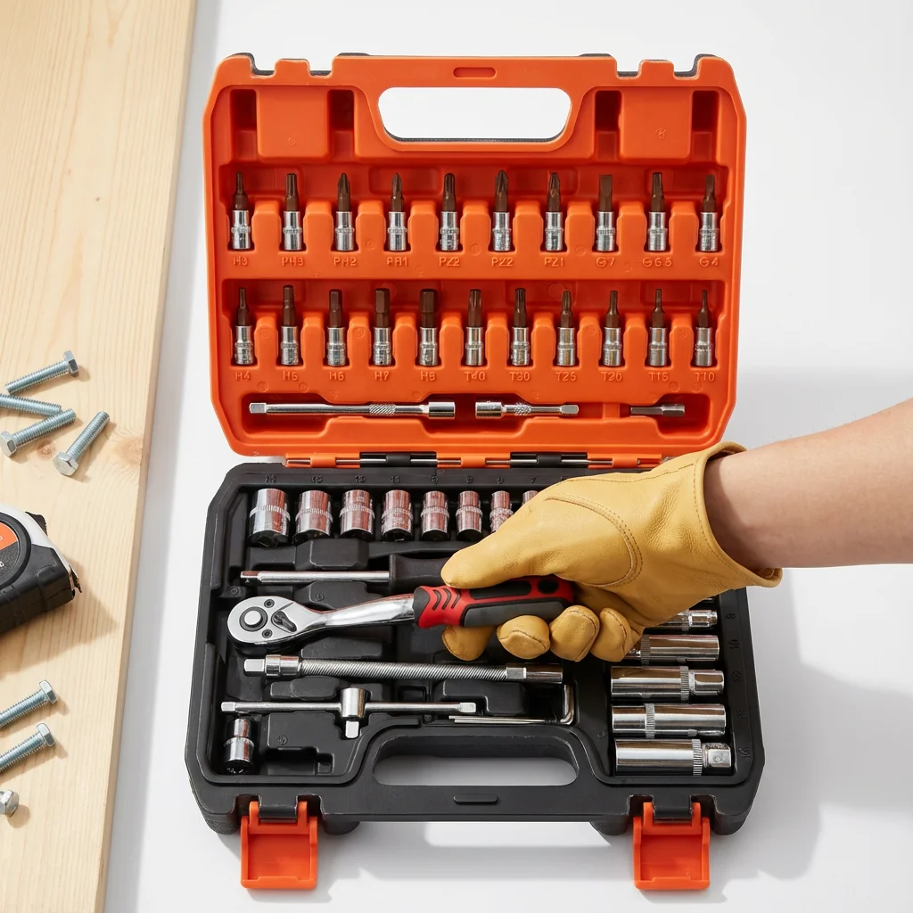 

53pcs Car Repair Tool Kit Motorcycles Socket Set Car Repair Tool Ratchet Torque Wrench Combo Auto Repairing Set Mechanic Tool