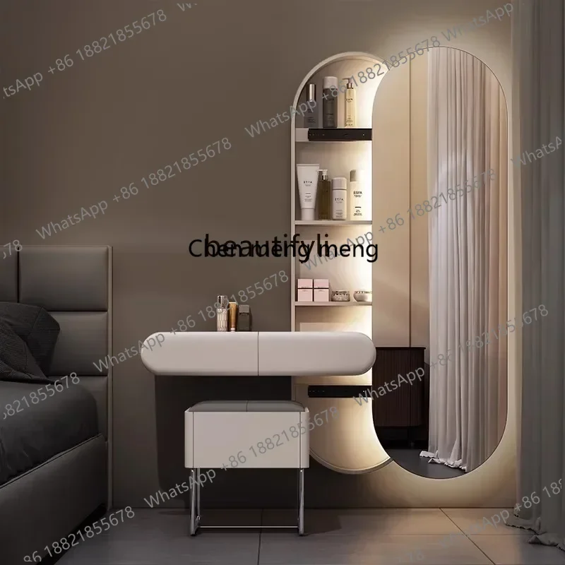 

zS173xz1Dresser Bedroom Suspended Full Body Mirror Wall Hanging French Mini Bedside Suspended Makeup Table
