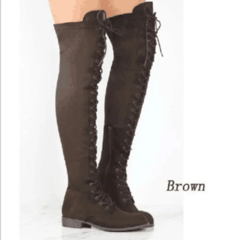 Plus Size Shoes for Women Knee High Boots for Women with Up Thigh High Boots for Women Knee New Spring and Fall Shoes