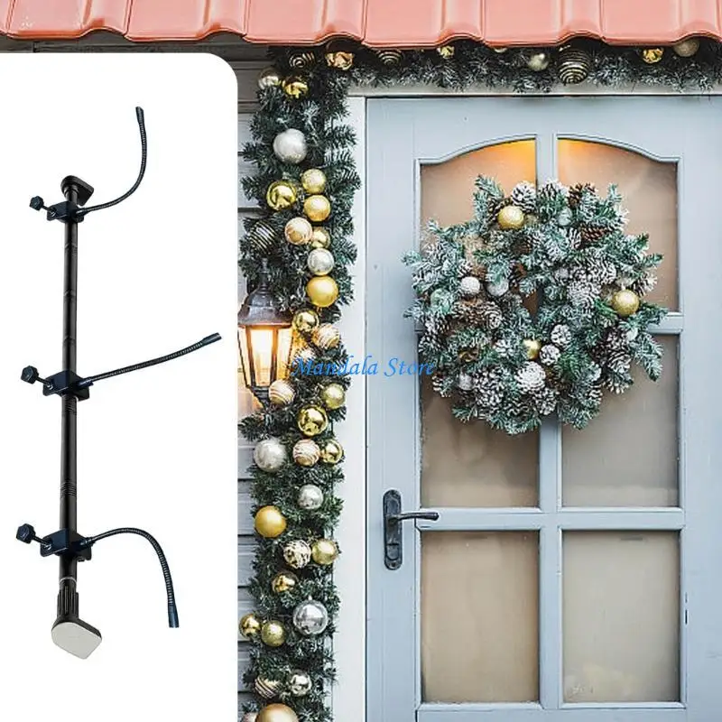 

U2JC Variable Door Mount Hook For Christmas Decorations rustproof steels Construction Quick Build Removable Storage Friendly