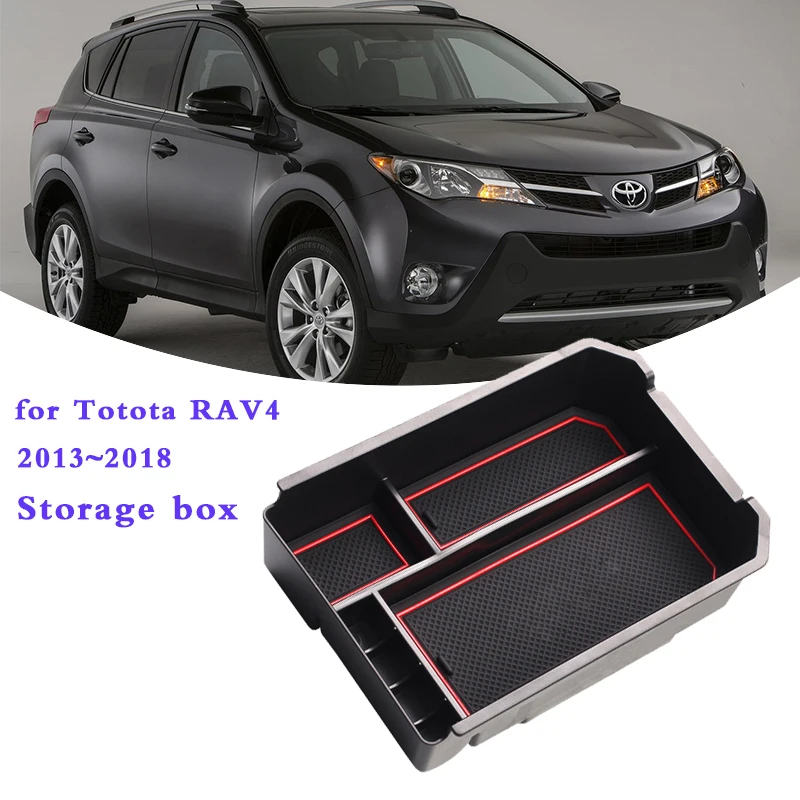 

for Totota RAV4 XA40 2013 2014 2015 2016 2017 2018 Armrest Box Storage Stowing Tidying RAV 4 IV CA40 Car Styling Accessories