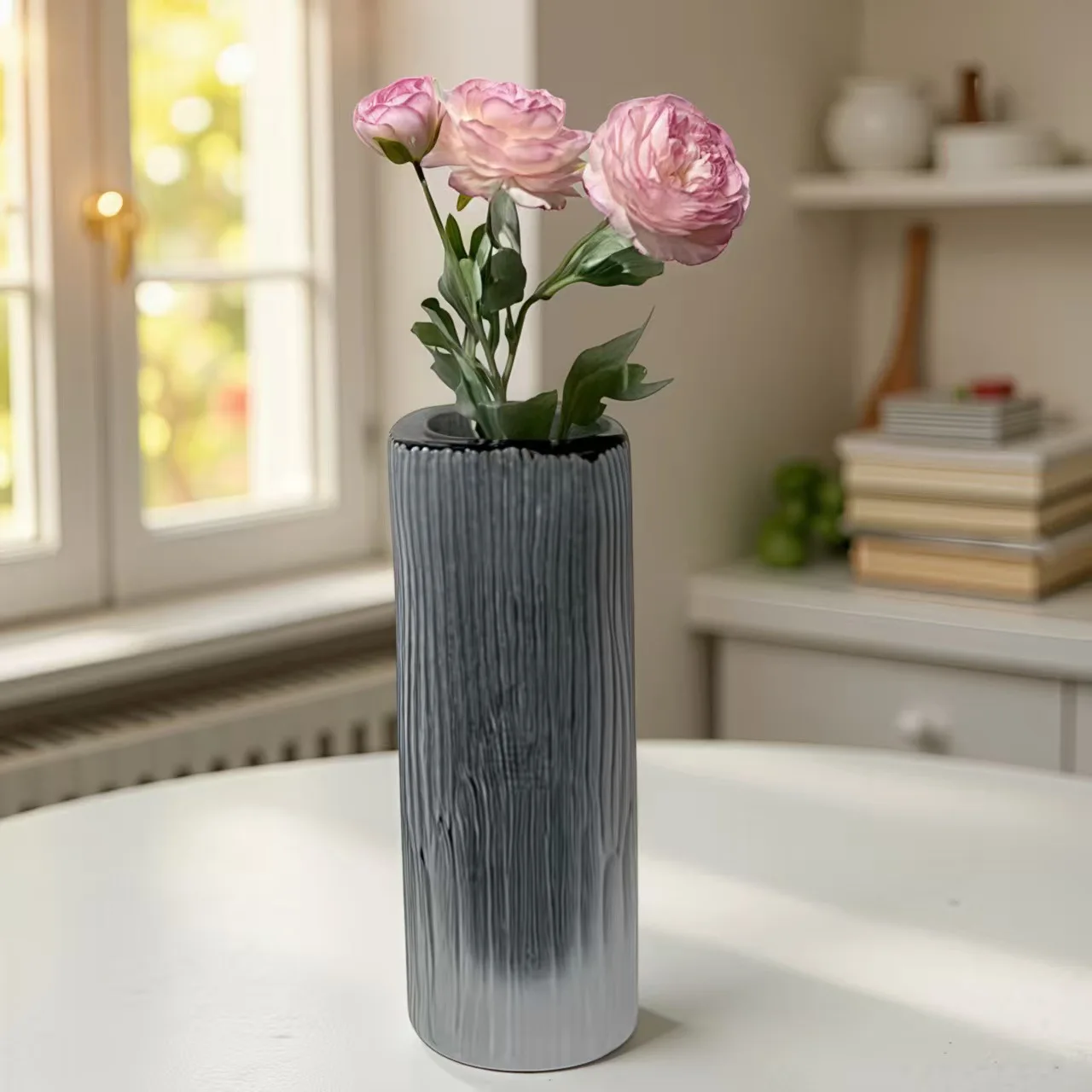 HP  Modern simple white, ceramic vase ornament, home plain-fired ceramic handicrafts