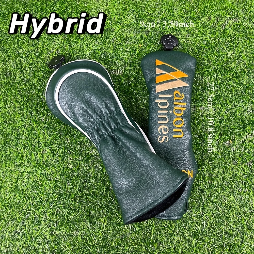 1/4pc Golf Club Head Covers For Hybrid Driver Fairway Wood Covers, Durable Dust-proof Club Protector