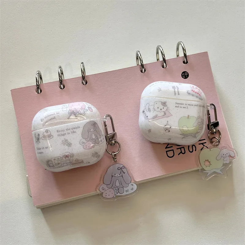 

Airpods headphone case | Strawberry Apple Rabbit | Cartoon pendant | Best friend gift | for Airpods 1 2 3 4 pro/pro2 pro3