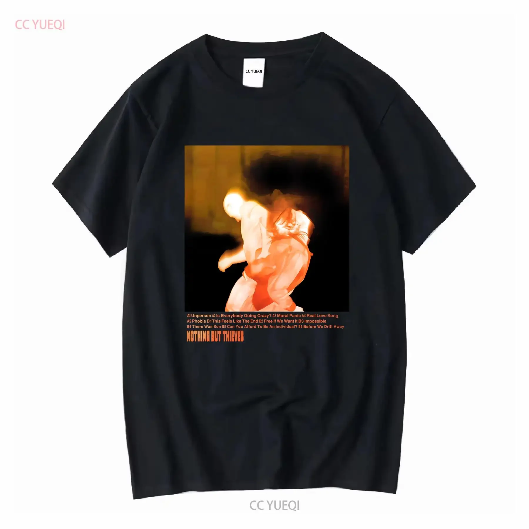 Nothing But Thieves T Shirt Moral Panic Indie Rock Band Men's Small long or short sleeves vintage Washed Stretched Breathable