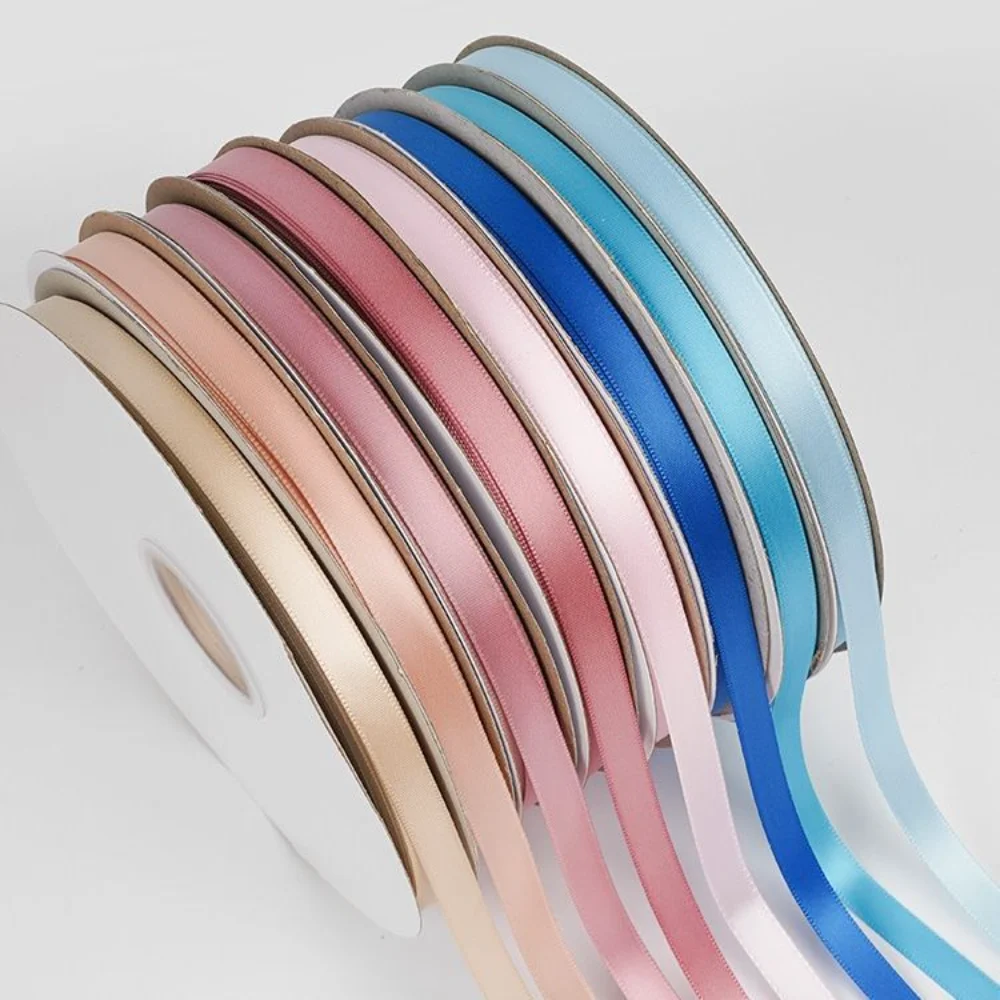 

100yards/Roll 10mm Double sided Ribbon for Crafts Wedding Decorations DIY Grosgrain Ribbons Bow Gifts Card Wrapping Supplies