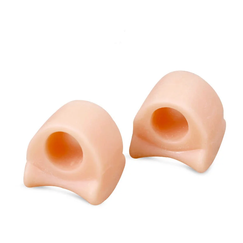 2pcs = 1 paire de séparateurs d'orteils en silicone souple hallux valgus bunion Spacer 0 chevauchement orteil pouce correcteur outil de soin des pieds