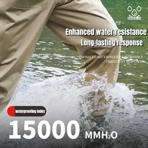 Fiskevadare Andningsbara Fiske Fiskarkängor Dräkt med Kängor Vadarbyxor för Herr Byxor Skor Vadarbyxor 1 SET Vattentätning Conjoin 10 best sales vadarbyxor - №5