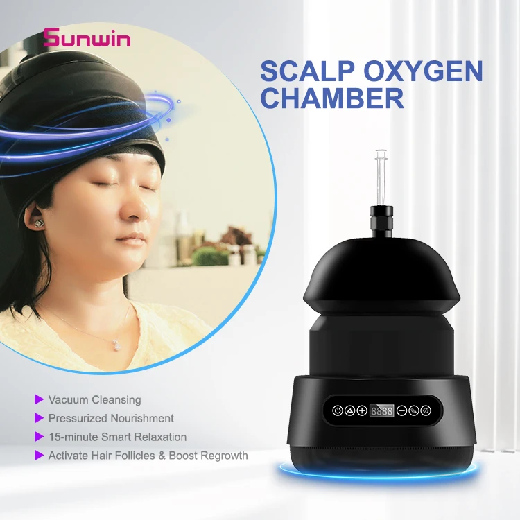 

Oxygen Scalp Massage Machine With One-Touch Operation Food Grade Silicone For Daily Hair Loss Treatment Scalp Tension Release
