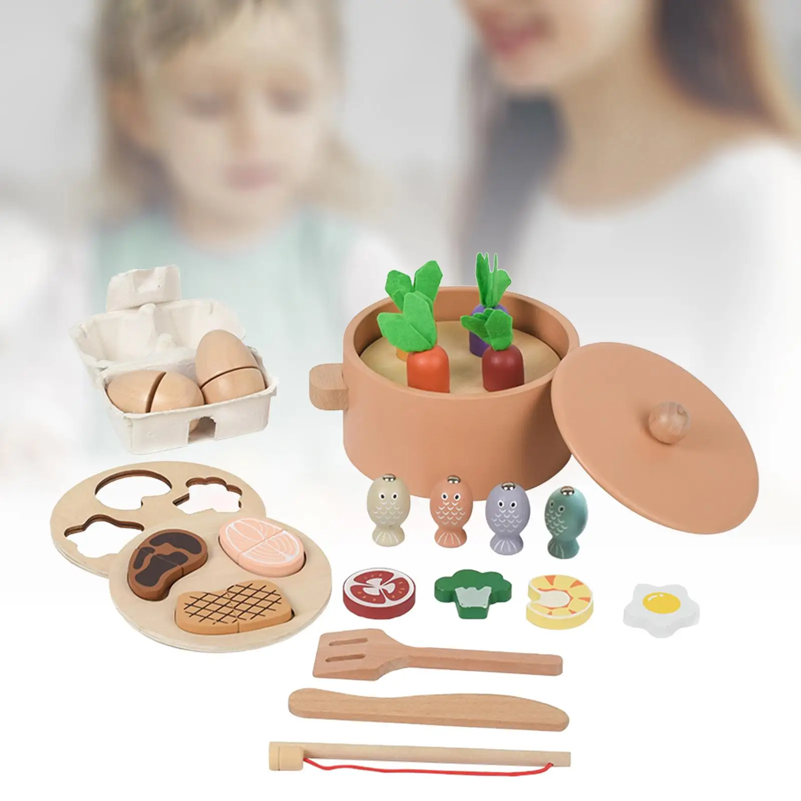 Zestaw Kuchenny Zabawki Kuchenne Edukacyjne Zabawki do Gotowania Żywność Akcesoria Nauka