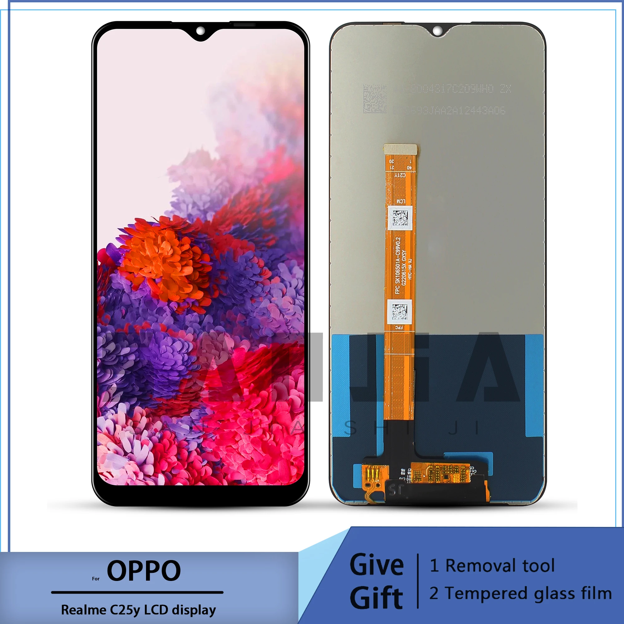 For OPPO Realme C21Y RMX3261 LCD Display Touch Screen Digitizer Assembly For oppo Realme C25Y RMX3265 RMX3268 RMX3269 LCD