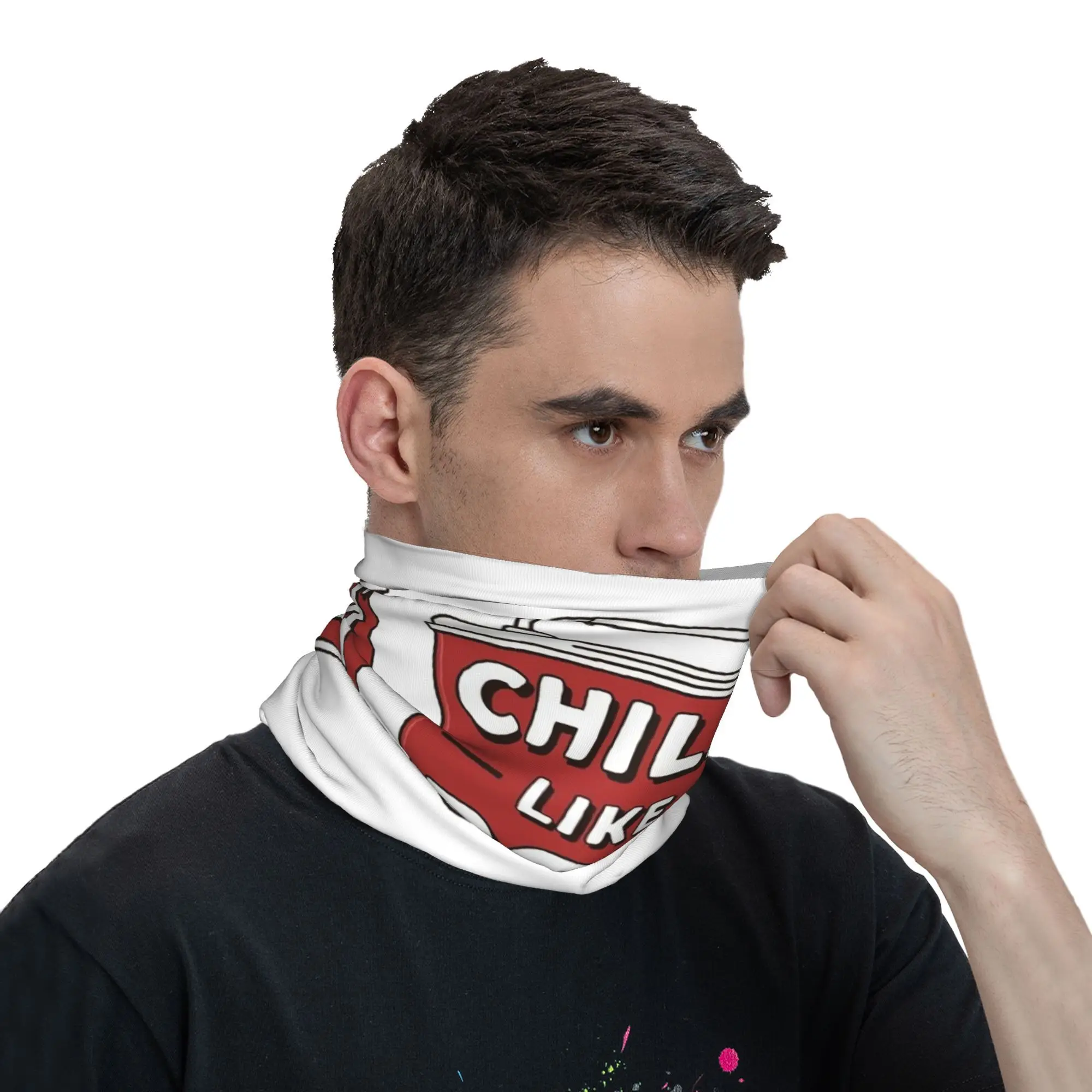 Chillin like a Boss Bandana Neck Gaiter Printed Mask Scarf Multifunction Headwear Running Unisex Adult Washable
