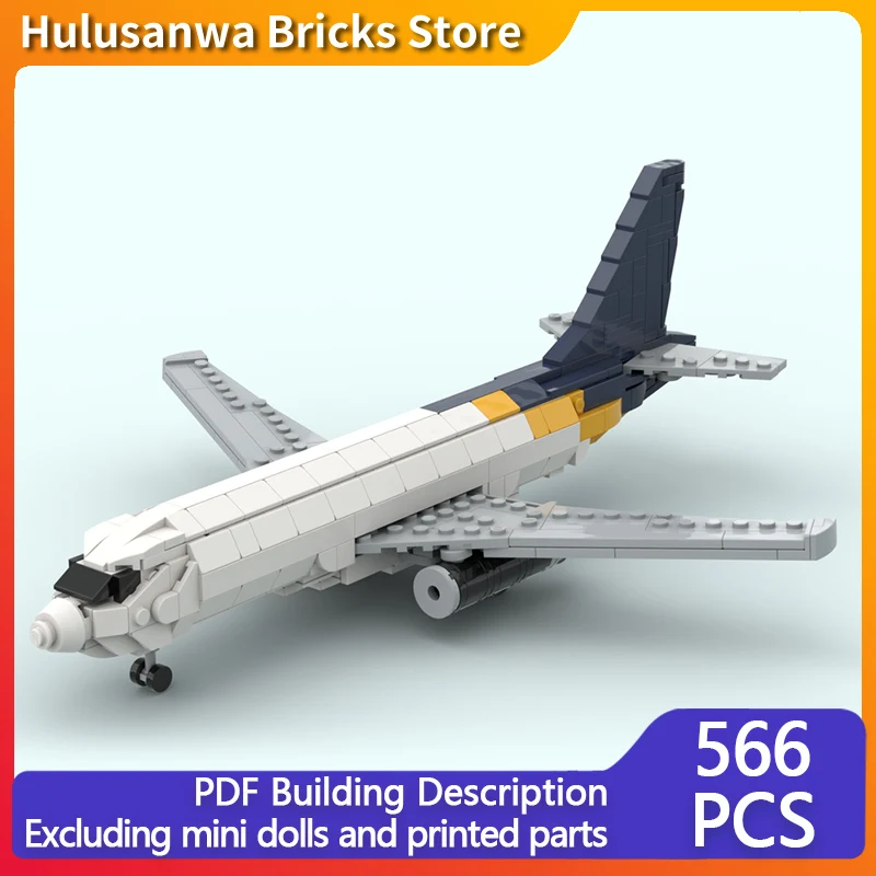 

737-200 Passenger Plane Model MOC Building Bricks War Equipment Modular Technology Gifts Holiday Assemble Children Toys Suit